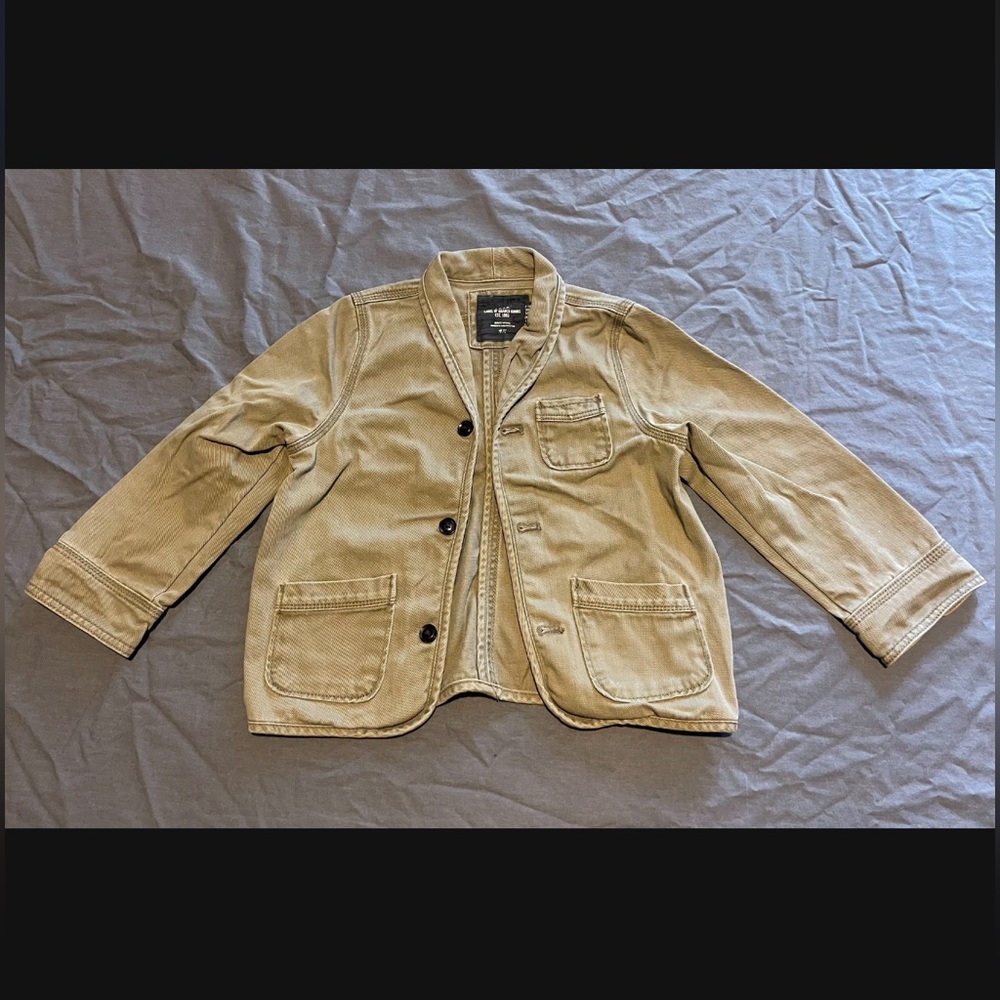 H&M L.O.G.G. Boy’s Jacket Blazer - Size 5/6Y - Khaki